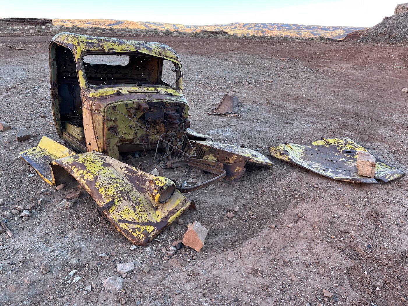 Old desert vehicle relic